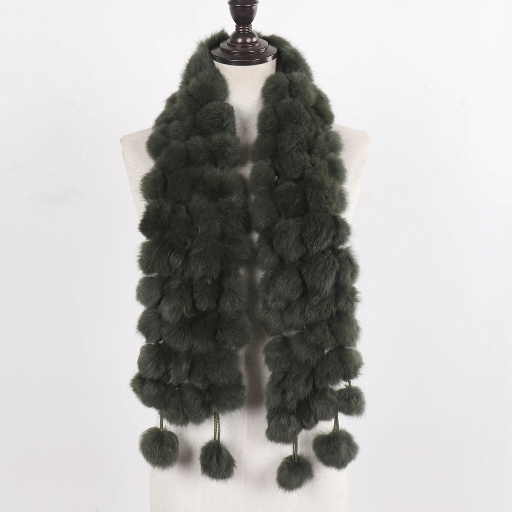 POMPOM SCARF | RABBIT