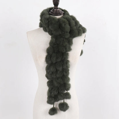 POMPOM SCARF | RABBIT
