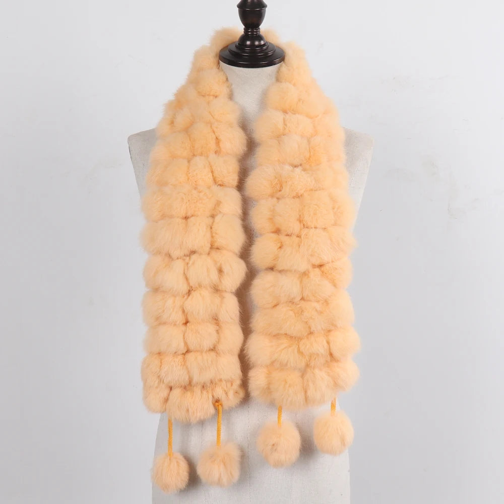 POMPOM SCARF | RABBIT