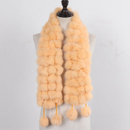 POMPOM SCARF | RABBIT