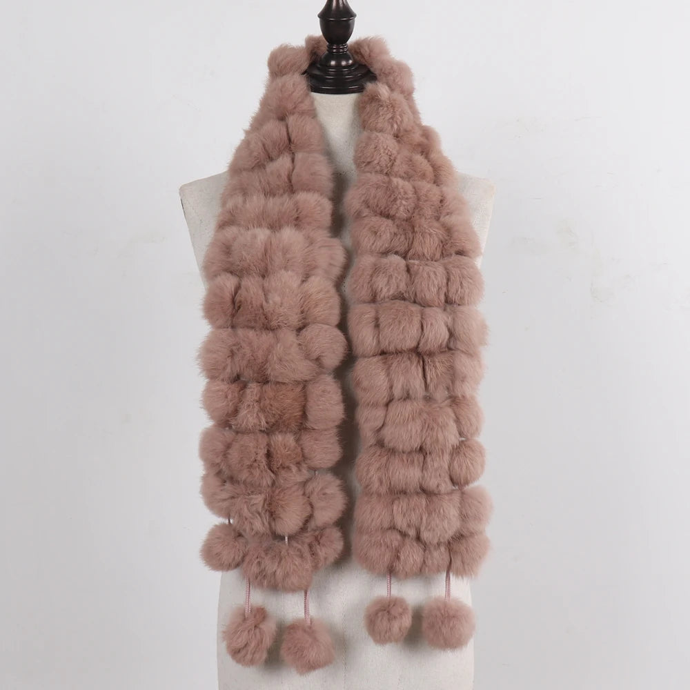 POMPOM SCARF | RABBIT