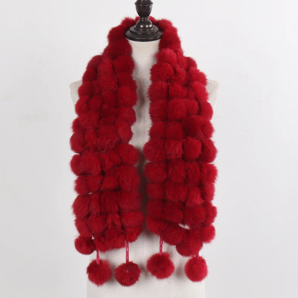 POMPOM SCARF | RABBIT