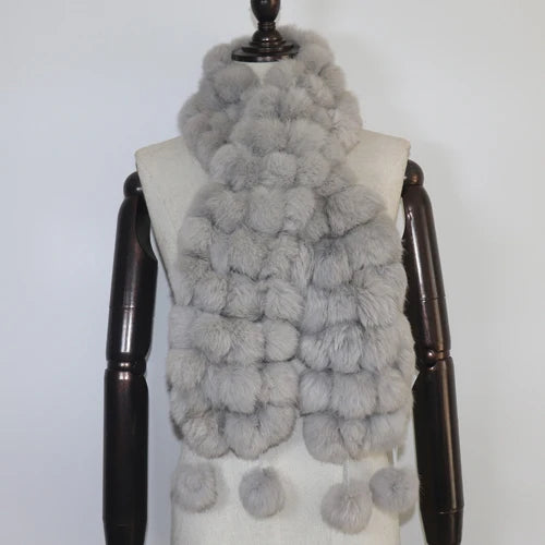 POMPOM SCARF | RABBIT