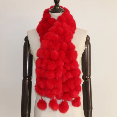 POMPOM SCARF | RABBIT